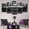 22380-NF Classic Ford Mustang Gt500 Eleanor Car & Motor - 5 Panel Canvas Art Wall Decor