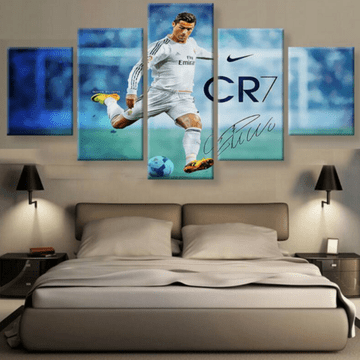 23525-NF Cristiano Ronaldo CR7 Celebrity - 5 Panel Canvas Art Wall Decor