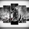 23519-NF Darksiders Death Gaming - 5 Panel Canvas Art Wall Decor