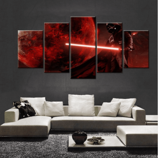 22758-NF Darth Vader Anakin Skywalker Movie - 5 Panel Canvas Art Wall Decor