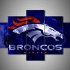 22305-NF Denver Broncos Sport - 5 Panel Canvas Art Wall Decor