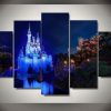 22756-NF Disney Castle 6 Disney - 5 Panel Canvas Art Wall Decor