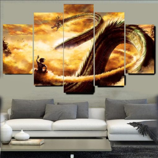 22415-NF Dragon Ball 1 Anime - 5 Panel Canvas Art Wall Decor