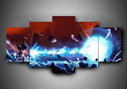 22998-NF Dragon Ball Goku Kid Anime - 5 Panel Canvas Art Wall Decor