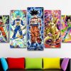 22448-NF Dragon Ball Z Characters Cartoon Anime - 5 Panel Canvas Art Wall Decor