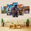 22416-NF Draw Comic Fortnite Gaming - 5 Panel Canvas Art Wall Decor