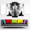 23485-NF Eminem Black And White Celebrity - 5 Panel Canvas Art Wall Decor