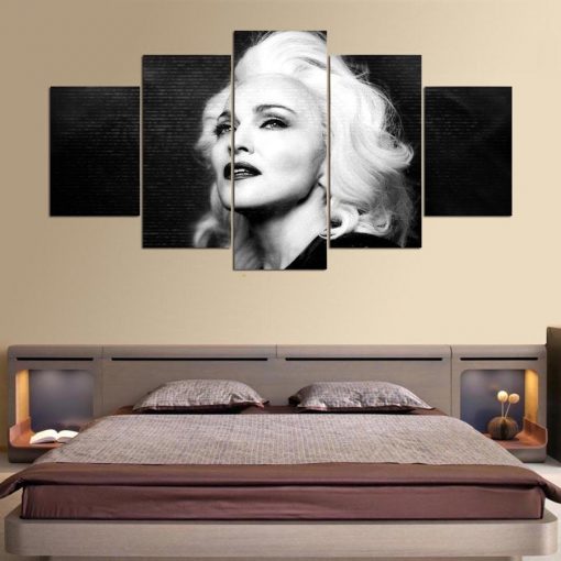 23481-NF Famous Singer Madonna - 5 Panel Canvas Art Wall Decor