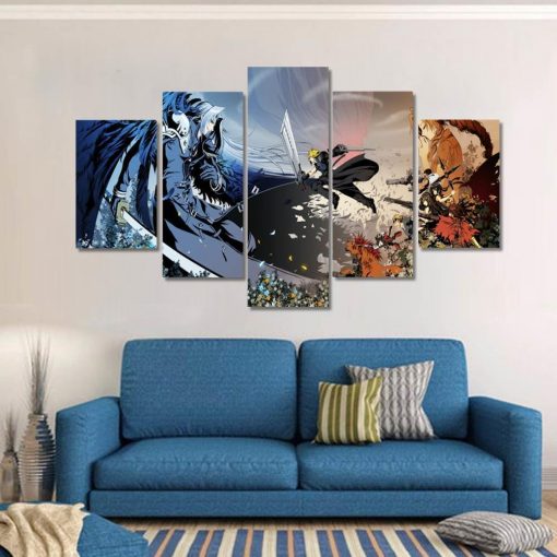 22510-NF Final Fantasy VII Art 1 Gaming - 5 Panel Canvas Art Wall Decor