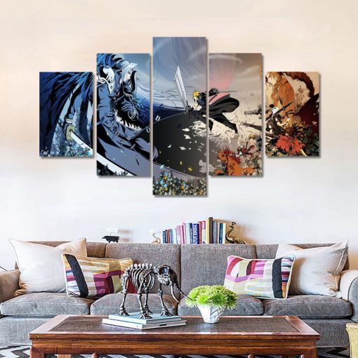 22510-NF Final Fantasy VII Art 1 Gaming - 5 Panel Canvas Art Wall Decor