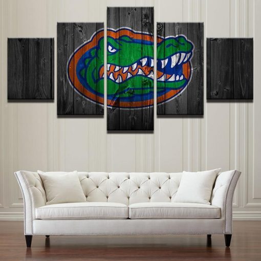 22413-NF Florida Gators College Football - 5 Panel Canvas Art Wall Decor