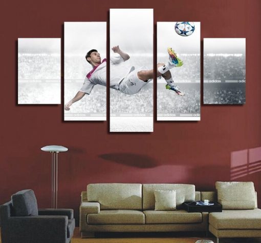 22749-NF Football: Lionel Messi Sport - 5 Panel Canvas Art Wall Decor