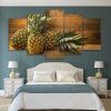 22504-NF Fresh Pineapple Nature - 5 Panel Canvas Art Wall Decor