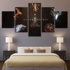 22745-NF Game Of Thrones Families Sigil Live Or Die Movie - 5 Panel Canvas Art Wall Decor