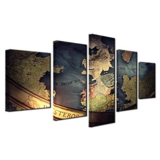 23471-NF Game Of Thrones Movie - 5 Panel Canvas Art Wall Decor
