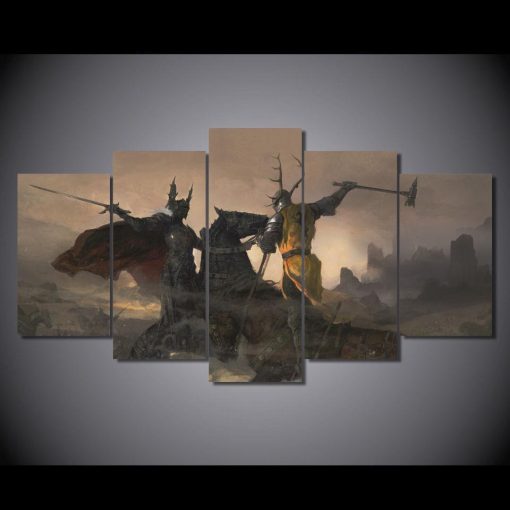 23469-NF Game Of Thrones The Battle Trident Movie - 5 Panel Canvas Art Wall Decor
