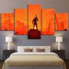 22991-NF Gloaming Background Fortnite Gaming - 5 Panel Canvas Art Wall Decor