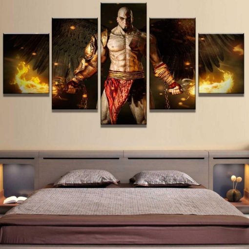 23462-NF God Of War Ascension Kratos Poster 2 Gaming Canvas War Art