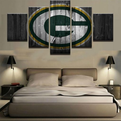 22263-NF Green Bay Packers Football - 5 Panel Canvas Art Wall Decor