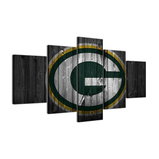 22263-NF Green Bay Packers Football - 5 Panel Canvas Art Wall Decor