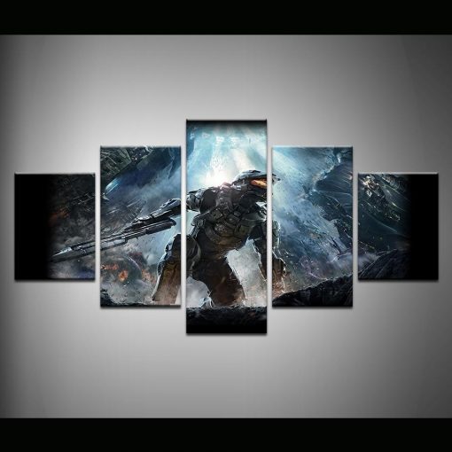 22982-NF Halo 4 Poster 1 Gaming - 5 Panel Canvas Art Wall Decor