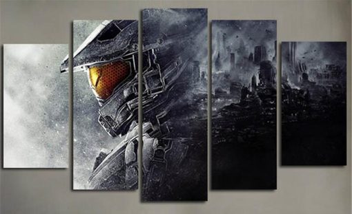 22983-NF Halo 5 Guardians Gaming - 5 Panel Canvas Art Wall Decor