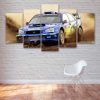 23098-NF Subaru WRX Rally Car - 5 Panel Canvas Art Wall Decor