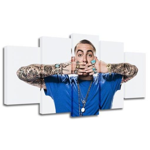 22354-NF Mac Miller 2 Music - 5 Panel Canvas Art Wall Decor