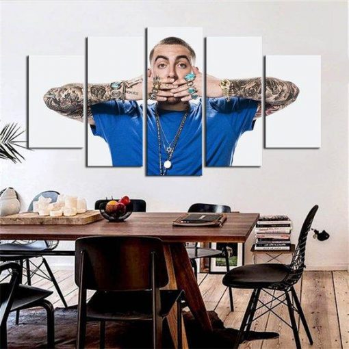 22354-NF Mac Miller 2 Music - 5 Panel Canvas Art Wall Decor