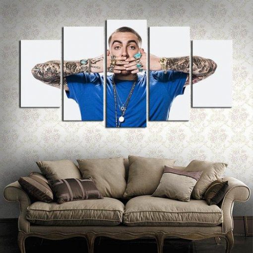 22354-NF Mac Miller 2 Music - 5 Panel Canvas Art Wall Decor