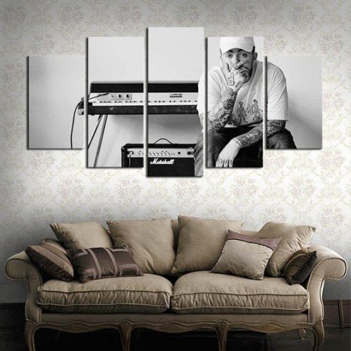 22212-NF Mac Miller 1 Music - 5 Panel Canvas Art Wall Decor