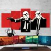 23077-NF Star Wars Pulp Fiction Parody Movie - 5 Panel Canvas Art Wall Decor