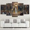 22975-NF Jesus Christ Returns To Earth Religion - 5 Panel Canvas Art Wall Decor