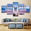 22444-NF Kansas City Royals Stadium Baseball - 5 Panel Canvas Art Wall Decor