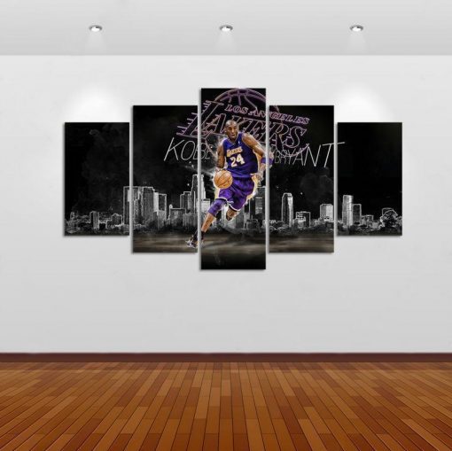 23431-NF Kobe Bryant Los Angeles Laker Sport - 5 Panel Canvas Art Wall Decor