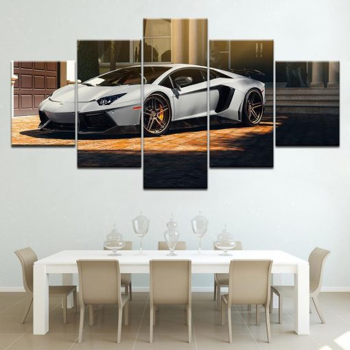 22965-NF Lamborghini Supercar 1 Car - 5 Panel Canvas Art Wall Decor