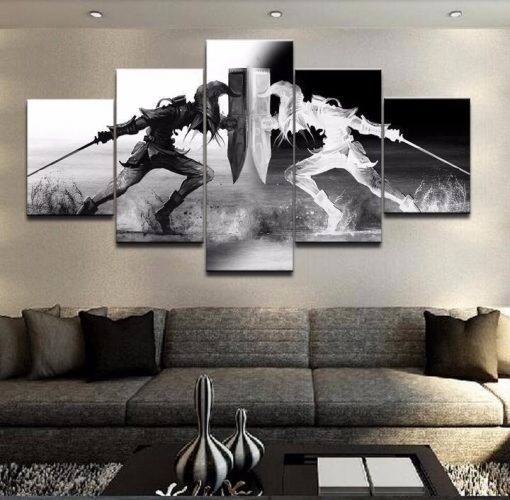 22284-NF Legend Of Zelda Battle For Light Gaming - 5 Panel Canvas Art Wall Decor