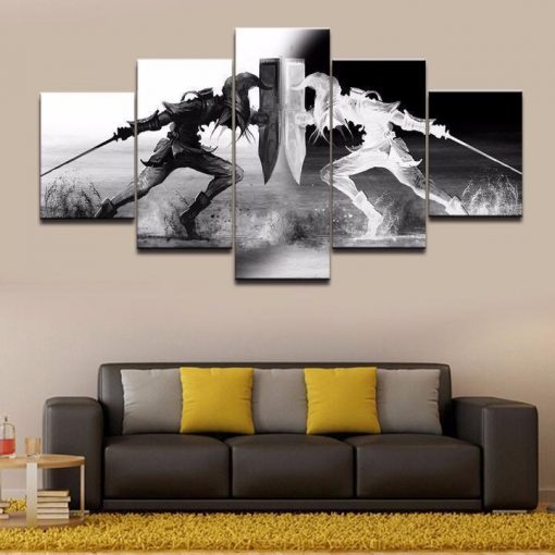 22284-NF Legend Of Zelda Battle For Light Gaming - 5 Panel Canvas Art Wall Decor