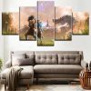 22969-NF Legend Of Zelda Breath Of The Wild 3 Gaming - 5 Panel Canvas Art Wall Decor