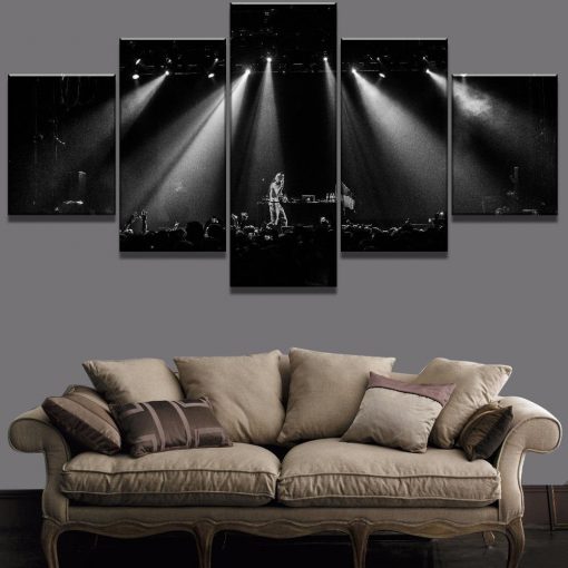 22445-NF Lil Peep Concert Music - 5 Panel Canvas Art Wall Decor