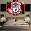 22283-NF Liverpool Thunder Logo Soccer - 5 Panel Canvas Art Wall Decor
