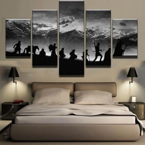 22666-NF Lord Of The Rings Movie - 5 Panel Canvas Art Wall Decor