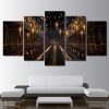 22858-NF Magic Movie Harry Potter Church Candlelight Movie - 5 Panel Canvas Art Wall Decor