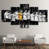 22493-NF Manchester United Legendary Team Soccer - 5 Panel Canvas Art Wall Decor