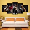 23389-NF Miami Heat Player Team Sport - 5 Panel Canvas Art Wall Decor