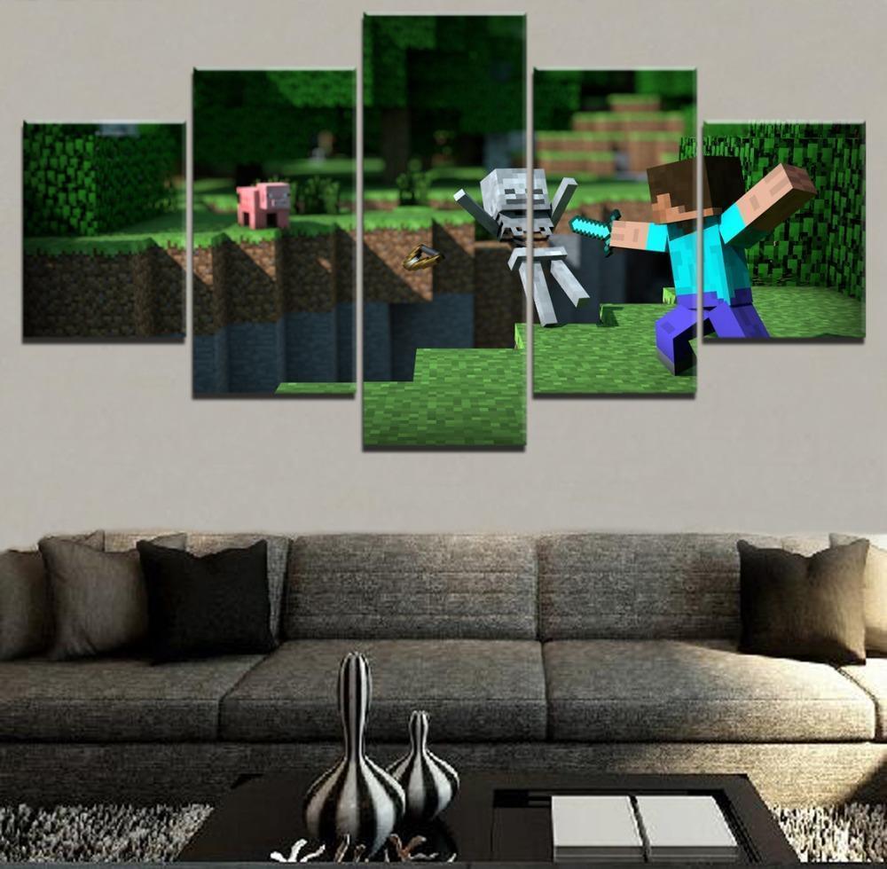 minecraft poster in game