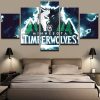 22854-NF Minnesota Timberwolves NBA Basketball - 5 Panel Canvas Art Wall Decor