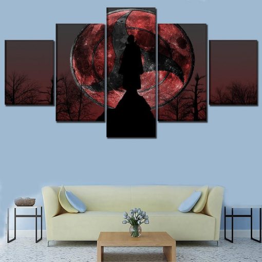 22952-NF Naruto Itachi Uchiha Poster Anime - 5 Panel Canvas Art Wall Decor