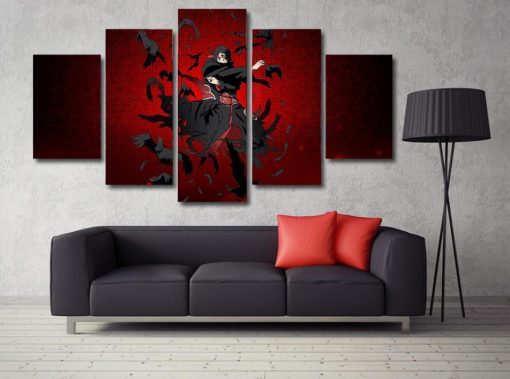 22950-NF Naruto: Uchiha Itachi Anime - 5 Panel Canvas Art Wall Decor