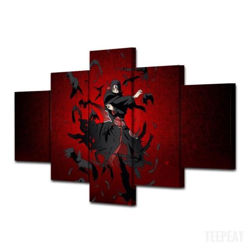 22950-NF Naruto: Uchiha Itachi Anime - 5 Panel Canvas Art Wall Decor